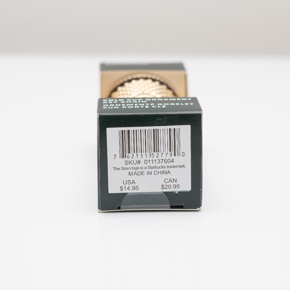 Starbucks Gold Studded Holiday Ornament Christmas 2022 - Picture 3 of 4